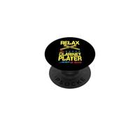 Gráfico de Estrellas Relax The Clarinet Player Is Here PopSockets PopGrip Adhesivo