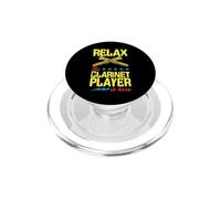 Gráfico de Estrellas Relax The Clarinet Player Is Here PopSockets PopGrip para MagSafe