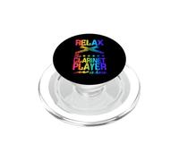 Gráfico de Estrellas Relax The Clarinet Player Is Here PopSockets PopGrip para MagSafe