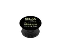 Gráfico de Estrellas Relax The Trombonist Is Here PopSockets PopGrip Adhesivo