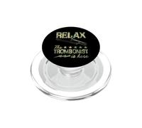 Gráfico de Estrellas Relax The Trombonist Is Here PopSockets PopGrip para MagSafe