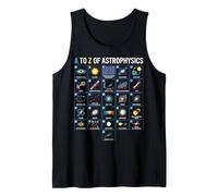 Gráfico de Estudio de Conceptos de Ciencia Espacial de astrofísica de la A a la Z Camiseta sin Mangas