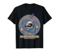 Gráfico de Explorador galáctico Astronauta Aventurero cósmico Camiseta