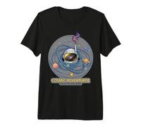 Gráfico de Explorador galáctico Astronauta Aventurero cósmico Camiseta Premium