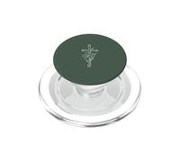 Gráfico de fe Cristiana Cruz Lirio de Pascua PopSockets PopGrip para MagSafe