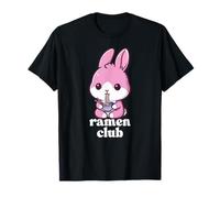 Gráfico de Fideos Kawaii de Ramen Club Cute Bunny Ramen Lover Camiseta