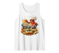 Gráfico de Fiesta Let The Good Times Boil Crawfish Boil Camiseta sin Mangas