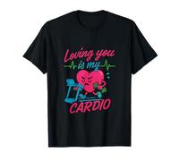 Gráfico de Fitness Loving You Is My Cardio Couple Camiseta