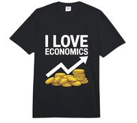 Gráfico de Flecha I Love Economics Coins Comfort Colors Adult Heavyweight T-Shirt
