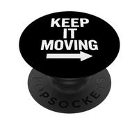 Gráfico de Flecha Motivacional Keep It Moving PopSockets PopGrip Adhesivo