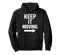 Gráfico de Flecha Motivacional Keep It Moving Sudadera con Capucha