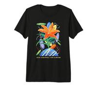 Gráfico de Flores Stop and Smell The Flowers Camiseta Premium