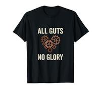 Gráfico de Forma de corazón con Forma de Engranaje Feminista de All Guts No Glory Camiseta