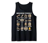 Gráfico de fósiles mesozoicos Paleontología Amantes de la Ciencia Camiseta sin Mangas
