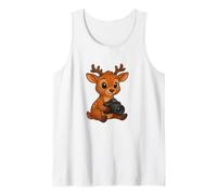 Gráfico de fotógrafo de ciervos - Camiseta divertida de fotografía de animales Camiseta sin Mangas