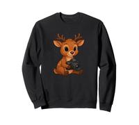 Gráfico de fotógrafo de ciervos - Camiseta divertida de fotografía de animales Sudadera