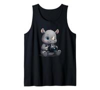 Gráfico de fotógrafo de rinoceronte - Camiseta divertida de fotografía de animales Camiseta sin Mangas