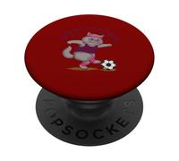 Gráfico de fútbol You've Got To Be Kicking Me Cat PopSockets PopGrip Adhesivo
