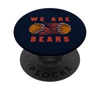 Gráfico de Garras de Oso Rasgado con Palabras We Are Bears PopSockets PopGrip Adhesivo