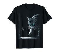 Gráfico de Gato atigrado Mariposa Camiseta