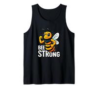 Gráfico de Gimnasio de Fitness Motivacional Divertido Bee Strong Camiseta sin Mangas