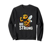 Gráfico de Gimnasio de Fitness Motivacional Divertido Bee Strong Sudadera