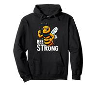 Gráfico de Gimnasio de Fitness Motivacional Divertido Bee Strong Sudadera con Capucha