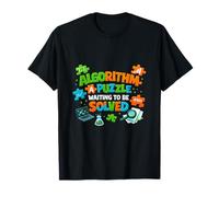 Gráfico de gráficos y códigos de Ciencia de Datos de Rompecabezas de algoritmo Camiseta