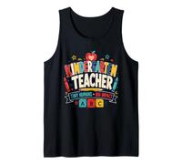 Gráfico de Gran Impacto de Tiny Humans para Maestra de jardín de Infantes Camiseta sin Mangas