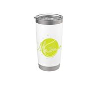 Gráfico de guión Mama Tennis Vaso térmico de acero inoxidable de doble pared