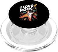 Gráfico de guitarra eléctrica I Love Rock PopSockets PopGrip para MagSafe