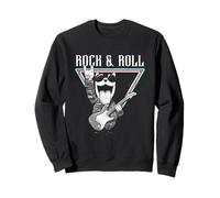 Gráfico de Guitarrista Rock & Roll Cat Sudadera