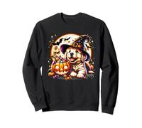 Gráfico de Halloween cachorro perro bruja niñas Sudadera
