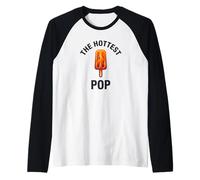 Gráfico de Helado The Hottest Pop Funny Dad Camiseta Manga Raglan