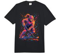 Gráfico de Hockey sobre Hielo y Hockey sobre Hielo | Mujeres, niñas y Adolescentes Comfort Colors Adult Heavyweight T-Shirt