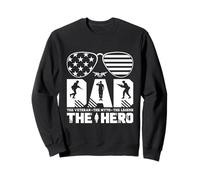 Gráfico de Honor a papá héroe en Homenaje a un Soldado caído en el ejército Sudadera