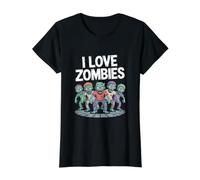 Gráfico de Horda Espeluznante I Love Zombies Camiseta gráfica económica