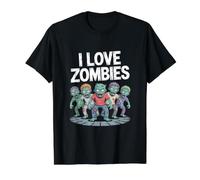 Gráfico de Horda Espeluznante I Love Zombies Camiseta gráfica económica