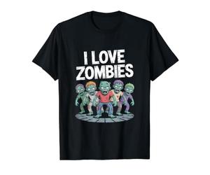 Gráfico de Horda Espeluznante I Love Zombies Camiseta gráfica económica