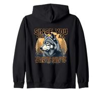 Gráfico de Humor de Lobo Desde Que lo Sabes Todo Sudadera con Capucha