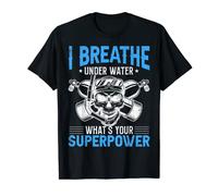 Gráfico de I Breathe Underwater Divers Diving Lover Camiseta