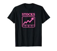 Gráfico de icono de gráfico divertido "Stocks" Stock subiendo Camiseta