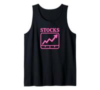Gráfico de icono de gráfico divertido "Stocks" Stock subiendo Camiseta sin Mangas