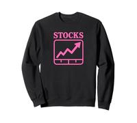 Gráfico de icono de gráfico divertido "Stocks" Stock subiendo Sudadera