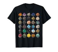 Gráfico de identificación de minerales de Roca Colector de Cristales de geología Camiseta gráfica económica