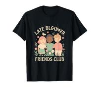 Gráfico de jardín Floral de Late Bloomer Friends Club Camiseta