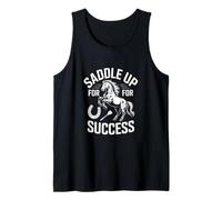 Gráfico de jinete de caballos Saddle Up For Success Camiseta sin Mangas