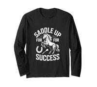 Gráfico de jinete de caballos Saddle Up For Success Manga Larga