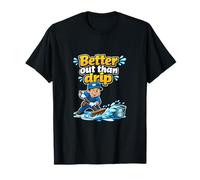 Gráfico de Juego de Palabras Better out Than Drip Plumber Pipe Camiseta