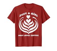 Gráfico de Just A Girl Who Loves Coffee Lover Camiseta